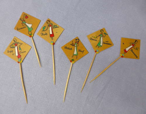 Set of 1930s Sandwich Markers