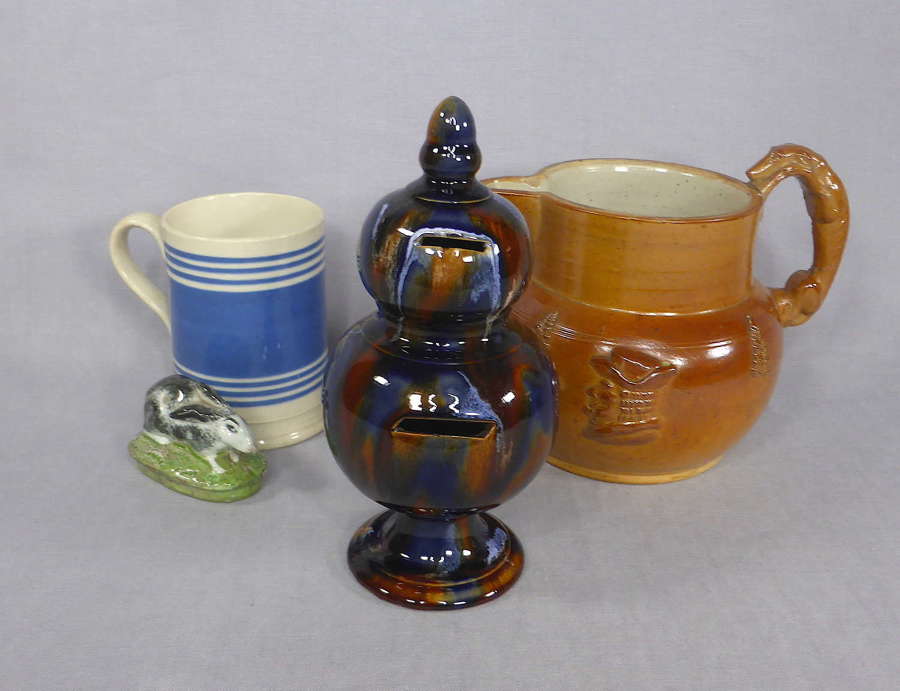 Bourne Denby Majolica Money Box