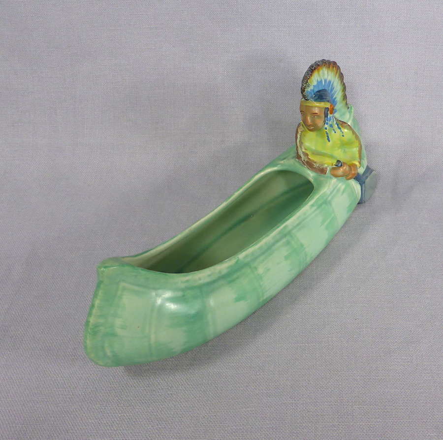 1930s Burleigh Ware Canoe