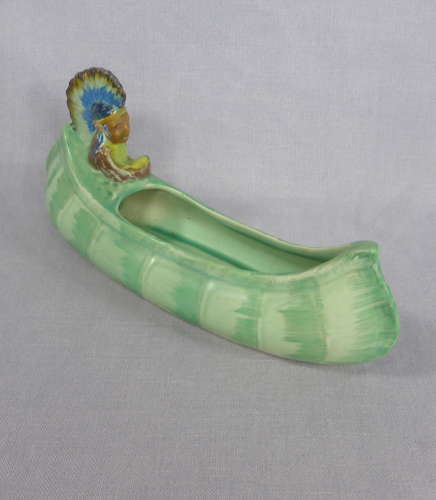 1930s Burleigh Ware Canoe