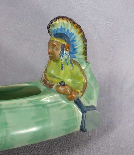 1930s Burleigh Ware Canoe