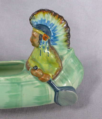 1930s Burleigh Ware Canoe