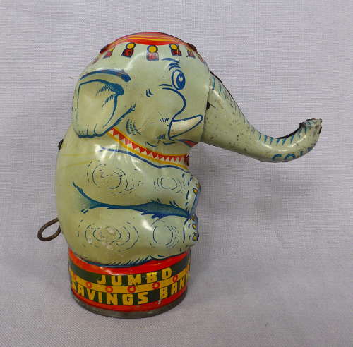 Tinplate Elephant Moneybox