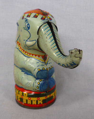 Tinplate Elephant Moneybox