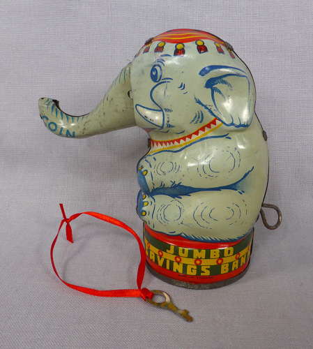 Tinplate Elephant Moneybox