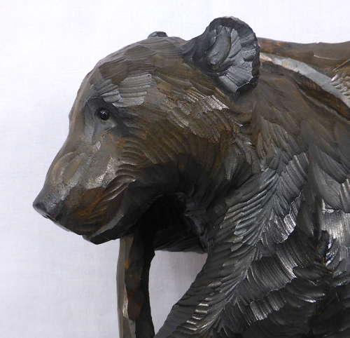 Large Japanese Ainu Carved Bear