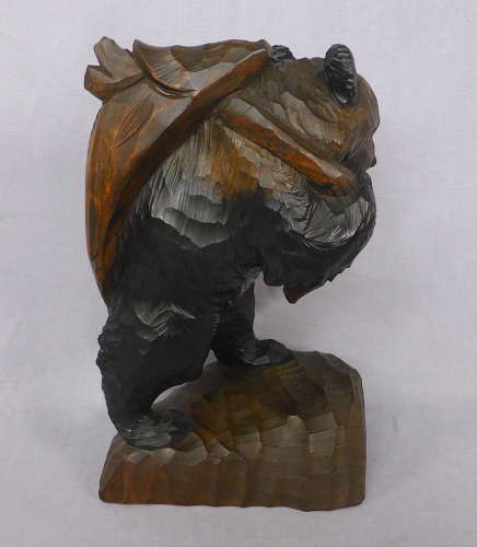 Large Japanese Ainu Carved Bear