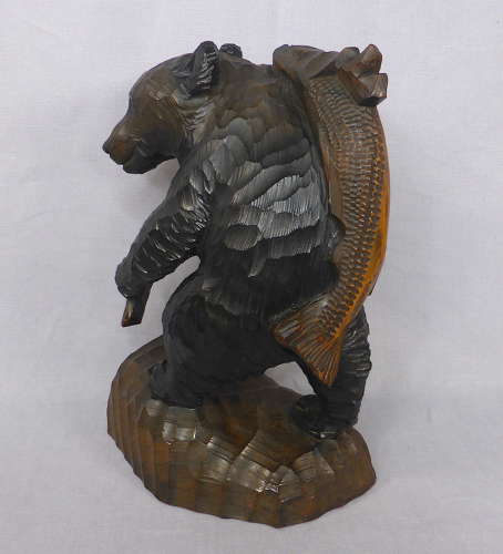 Large Japanese Ainu Carved Bear