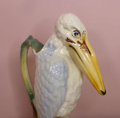 Rare St Clément Marabout Stork Absinthe Pitcher