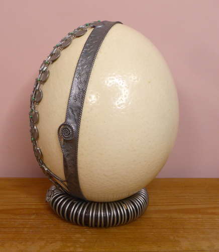 Filigree Decorated Ostrich Egg by Afonso Graça