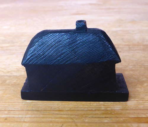 Victorian Bog Oak Carved Irish Cabin