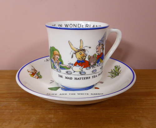 Vintage Alice in Wonderland Cup & Saucer