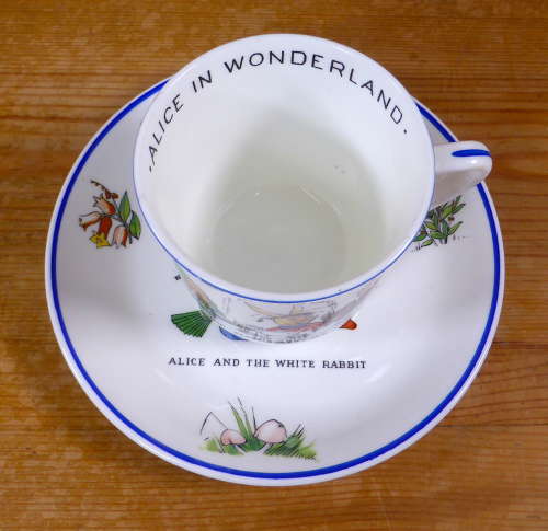 Vintage Alice in Wonderland Cup & Saucer
