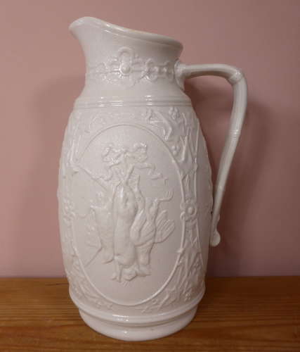Victorian Drabware Ale Jug