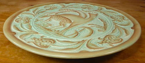 Art Deco Burleigh Ware Deer Charger